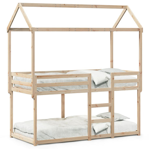 vidaXL Bunk Bed without Mattress 90x200 cm Solid Wood Pine