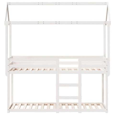 vidaXL Bunk Bed without Mattress White 80x200 cm Solid Wood Pine