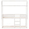 vidaXL Bunk Bed without Mattress White 80x200 cm Solid Wood Pine