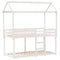 vidaXL Bunk Bed without Mattress White 90x190 cm Single Solid Wood Pine
