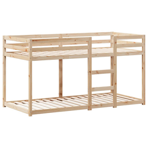vidaXL Bunk Bed without Mattress 75x190 cm Small Single Solid Wood Pine