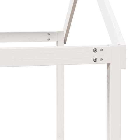 vidaXL Bunk Bed without Mattress White 75x190 cm Small Single Solid Wood Pine