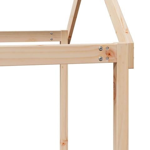 vidaXL High Sleeper Bed without Mattress 90x200 cm Solid Wood Pine