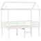 vidaXL High Sleeper Bed without Mattress White 90x200 cm Solid Wood Pine