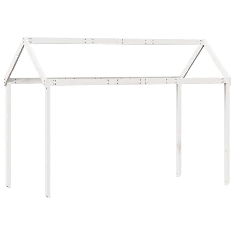 vidaXL High Sleeper Bed without Mattress White 90x200 cm Solid Wood Pine