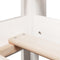 vidaXL High Sleeper Bed without Mattress White 90x200 cm Solid Wood Pine