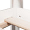 vidaXL High Sleeper Bed without Mattress White 90x190 cm Single Solid Wood Pine
