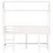 vidaXL Loft Bed with Ladder and Roof without Mattress White 90x200 cm