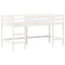 vidaXL Loft Bed with Ladder and Roof without Mattress White 90x200 cm