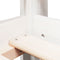 vidaXL Loft Bed with Ladder and Roof without Mattress White 90x200 cm