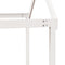 vidaXL Loft Bed with Ladder and Roof without Mattress White 90x200 cm