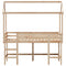 vidaXL Loft Bed with Ladder and Roof without Mattress 90x190 cm Single
