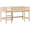vidaXL Loft Bed with Ladder and Roof without Mattress 90x190 cm Single