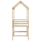 vidaXL Loft Bed with Ladder and Roof without Mattress 90x190 cm Single