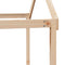 vidaXL Loft Bed with Ladder and Roof without Mattress 90x190 cm Single