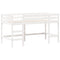 vidaXL Loft Bed with Ladder and Roof without Mattress White 90x190 cm Single