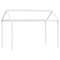 vidaXL Loft Bed with Ladder and Roof without Mattress White 90x190 cm Single