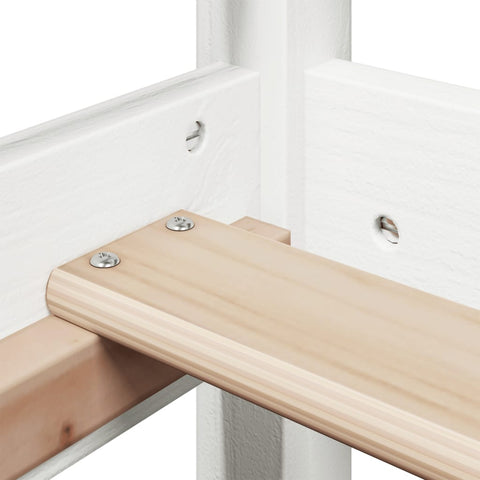 vidaXL Bed Frame with Roof without Mattress White 80x200 cm