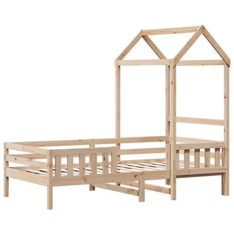 vidaXL Bed Frame with Roof without Mattress 90x190 cm Single