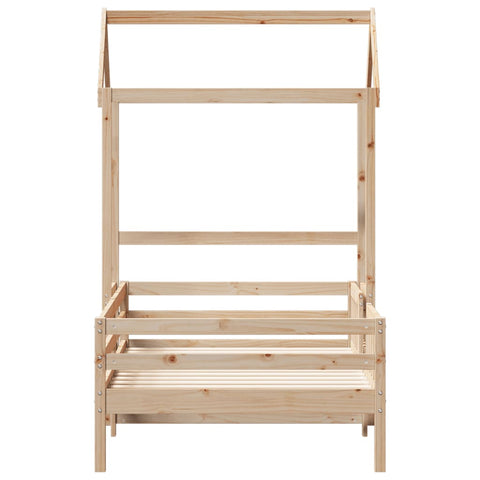 vidaXL Bed Frame with Roof without Mattress 90x190 cm Single