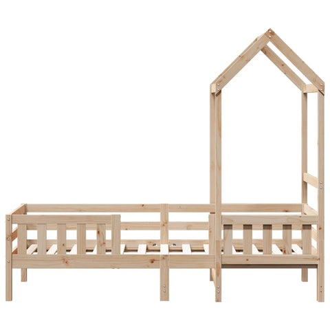 vidaXL Bed Frame with Roof without Mattress 90x190 cm Single