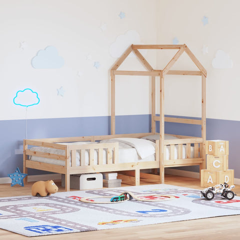 vidaXL Bed Frame with Roof without Mattress 90x190 cm Single