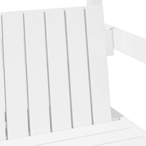 vidaXL Bed and Bench Set with Roof without Mattress White 100x200 cm