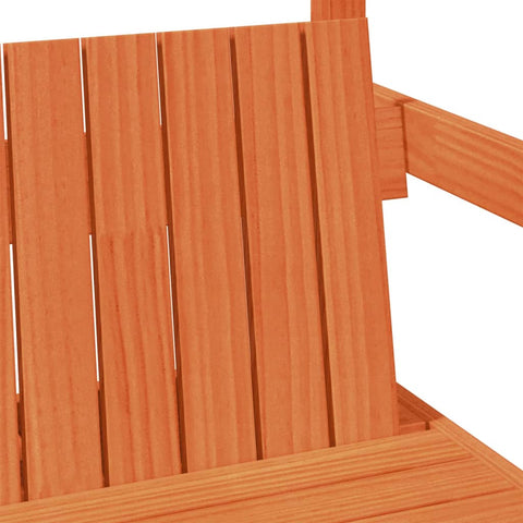 vidaXL Bed and Bench Set with Roof without Mattress Wax Brown 100x200 cm