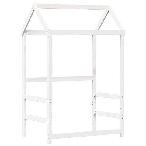 vidaXL Bed and Bench Set with Roof without Mattress White 80x200 cm