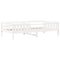 vidaXL Bed and Bench Set with Roof without Mattress White 80x200 cm