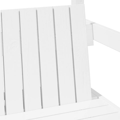vidaXL Bed and Bench Set with Roof without Mattress White 80x200 cm