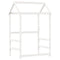 vidaXL Bed and Bench Set with Roof without Mattress White 90x190 cm Single