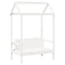 vidaXL Bed and Bench Set with Roof without Mattress White 90x190 cm Single