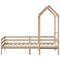 vidaXL Day Bed with Roof without Mattress 90x200 cm Solid Wood