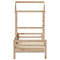vidaXL Day Bed with Roof without Mattress 90x200 cm Solid Wood