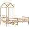 vidaXL Day Bed with Roof without Mattress 90x200 cm Solid Wood