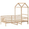 vidaXL Day Bed with Roof without Mattress 80x200 cm Solid Wood