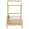 vidaXL Day Bed with Roof without Mattress 80x200 cm Solid Wood