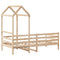 vidaXL Day Bed with Roof without Mattress 80x200 cm Solid Wood