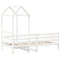 vidaXL Day Bed with Roof without Mattress White 80x200 cm Solid Wood
