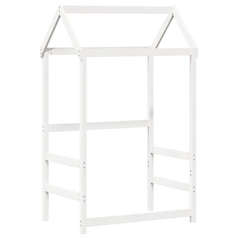 vidaXL Day Bed and Bench Set with Roof without Mattress White 80x200 cm