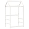 vidaXL Day Bed and Bench Set with Roof without Mattress White 80x200 cm