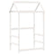 vidaXL Day Bed and Bench Set with Roof without Mattress White 80x200 cm