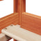 vidaXL Day Bed with Roof without Mattress Wax Brown 80x200 cm Solid Wood