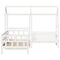 vidaXL Day Bed Set with Roof without Mattress White 80x200 cm