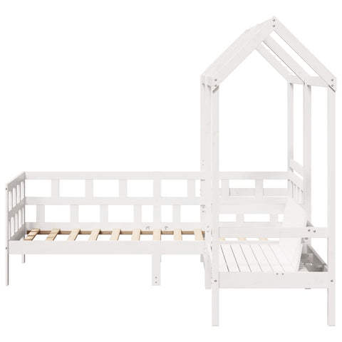 vidaXL Day Bed Set with Roof without Mattress White 80x200 cm