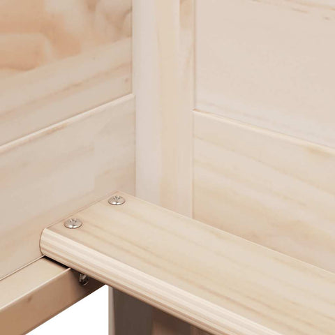 vidaXL Day Bed with Roof without Mattress 80x200 cm Solid Wood