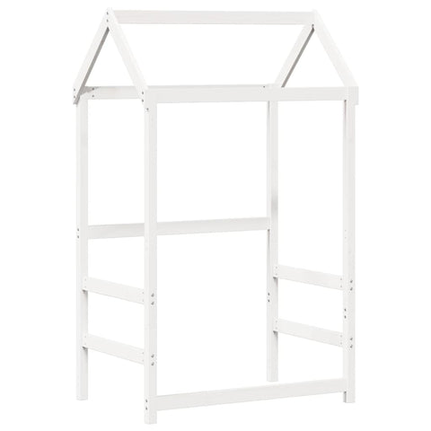 vidaXL Day Bed with Roof without Mattress White 90x190 cm Single Solid Wood