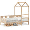 vidaXL Day Bed with Roof without Mattress 90x200 cm Solid Wood