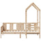 vidaXL Day Bed with Roof without Mattress 90x200 cm Solid Wood